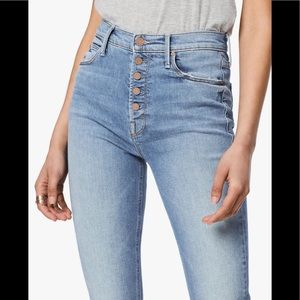 Mother Denim Pixie Dazzler Ankle Fray